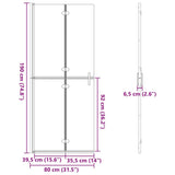 Walk-In Shower Wall Folding Gold 80 x 6.5 x 190 cm 42017970