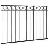 Fence Panel ASSEN Steel 1.7x1 m Black 146317