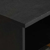Bedside Cabinet Black 40x33x46 cm Engineered Wood 4017655