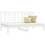 Day Bed without Mattress White 90x200 cm Solid Wood Pine 3108057