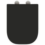 Toilet Seat Black 47.5 x 35 x 3.6 cm Duroplast 42002360