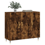 Sideboard Smoked Oak 90x34x80 cm Engineered Wood 828089