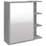 Bathroom Mirror Cabinet Grey Sonoma 62.5x20.5x64 cm Engineered Wood 826352