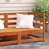Garden Sofa Wax brown Solid pine wood Single seat module Modular 837904