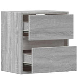 TV Wall Cabinets with LED Lights 2 pcs Grey Sonoma 41x31x45 cm 852282