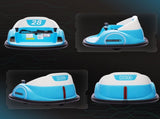 360&deg Rotation Kids Bumper Car, 12V Waltz Car with Remote Control, Dual Joystick, Music,s, T3398P422382