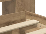 Bed Frame with Storage Artisan Oak 80 x 200 cm Engineered Wood 3433320