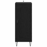 Sideboard Black Oak 34.5 x 34 x 90 cm Engineered Wood and Iron 881650