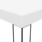 Garden Gazebo Powder-Coated Steel 4x3x2.7 m White 47956