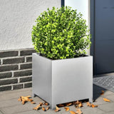 ZNTS Garden Planter 40x40x40 cm Galvanised Steel 851209