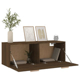 Wall Cabinet Brown Oak 100x36.5x35 cm Engineered Wood 817611