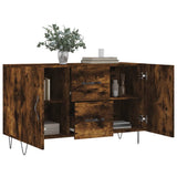 Sideboard Smoked Oak 100x36x60 cm Engineered Wood 828169