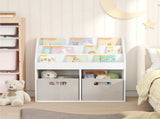 Kids Bookshelf White 72.5 x 29.5 x 69 cm Engineered Wood 892379