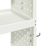 Tool Trolley White 65 x 35 x 111 cm Cold-rolled Steel 874547