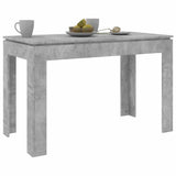 800760 Dining Table Concrete Grey 120x60x76 cm Engineered Wood