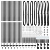Fence Post Other 52 pcs Silver 3.2 x 3.2 x 100 cm Steel 3350188