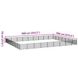 Dog Kennel Silver 63 m Steel 3082185