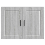 Kitchen Wall Cabinet "Porto" Grey Sonoma Engineered Wood 854073