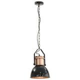 Ceiling Lamp Set of 2 Black and Copper Metal Medium 50868
