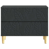 Bedside Table Black 62 x 34.5 x 48 cm Engineered Wood 895006
