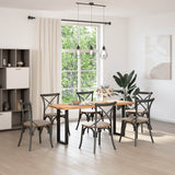 Console Table Legs U-Shaped 2 pcs Black 28x cm Steel 4013168