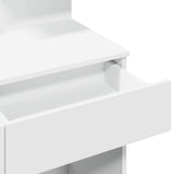 Dressing Table with LED White 100x40x130 cm 848199