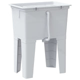 Laundry Tub White 59x41x75 cm Resin 4002799