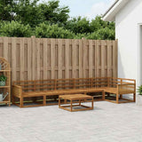 Outdoor Sofa Set 7 pcs Natural Solid Acacia Wood 3382627