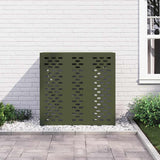 Air Conditioner Cover Olive green 110 x 50 x 105 cm Steel 865914