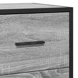 Sideboard Grey Sonoma 68x35x76 cm Engineered Wood and Metal 848972