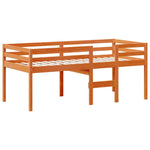 High Sleeper Bed without Mattress Wax Brown 90x200 cm Solid Wood Pine 3282134