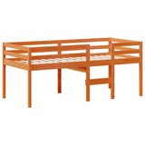 High Sleeper Bed without Mattress Wax Brown 90x200 cm Solid Wood Pine 3282134