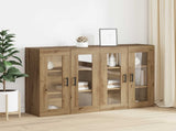 Wall Mounted Cabinets 2 pcs Artisan oak 69.5 x 34 x 90 cm 3394585