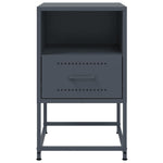 ZNTS Bedside Cabinet Anthracite 36x39x60.5 cm Steel 846558