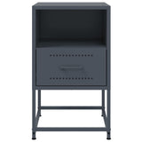 Bedside Cabinets 2 pcs Anthracite 36x39x60.5 cm Steel 846559