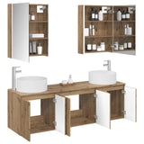 Bathroom Cabinet Set 5 pcs Artisan Oak Engineered Wood 3406574