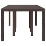 Garden Table Brown 250 x 100 x 73 cm Poly Rattan 3378517