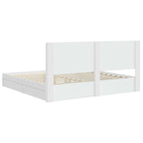 Bed Frame with Storage and Headboard White 180 x 200 cm 3414001
