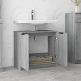 Bathroom Cabinet Grey Sonoma 64.5x33.5x59 cm Engineered Wood 817064