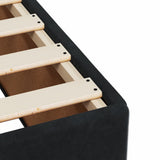 Box Spring Bed with Mattress Black 90x200 cm Velvet 3286218
