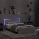 Bed Frame White Engineered wood, Plywood 140 x 200 cm Bed Frame 3207609