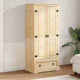 Wardrobe Corona 76x50x170 cm Solid Wood Pine 4002768