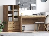 Desk with Drawer 2 pcs Artisan Oak 3337376