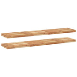 Floating Shelves 2 pcs 160x30x4 cm Oil Finished Solid Wood Acacia 3279628