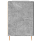 Desk Concrete Grey 140x50x75 cm Engineered Wood 829536