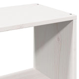 Bookcase Bed without Mattress White 180x200 cm Super King Solid Wood Pine 3322979