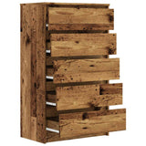 Drawer Cabinet Old Wood 60x36x103 cm Engineered Wood 855996