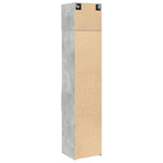 Slim Storage Cabinet Concrete Grey 45x42.5x225 cm Engineered Wood 3281297