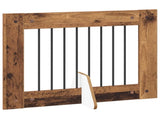 Dog Gate with Stands 4 pcs Old Wood 80 x 60 cm Engineered Wood 892137