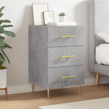 Bedside Cabinet Concrete Grey 40x40x66 cm Engineered Wood 827648